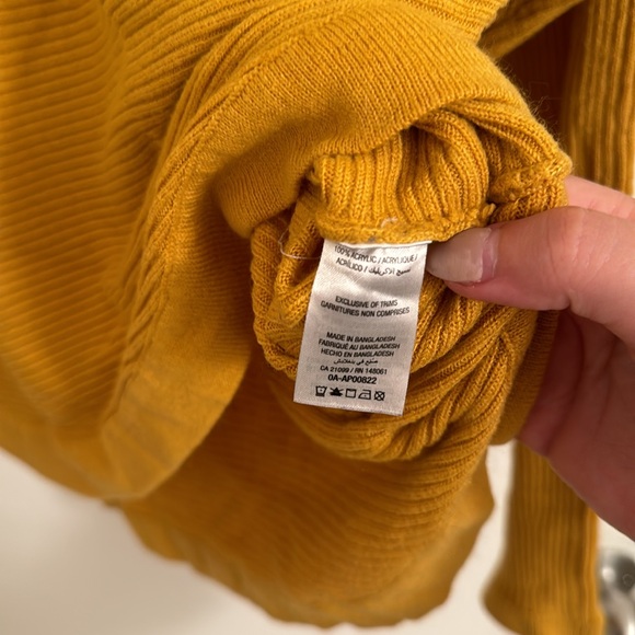 Ardene Mustard Yellow Long Sleeves Top - Picture 5 of 5